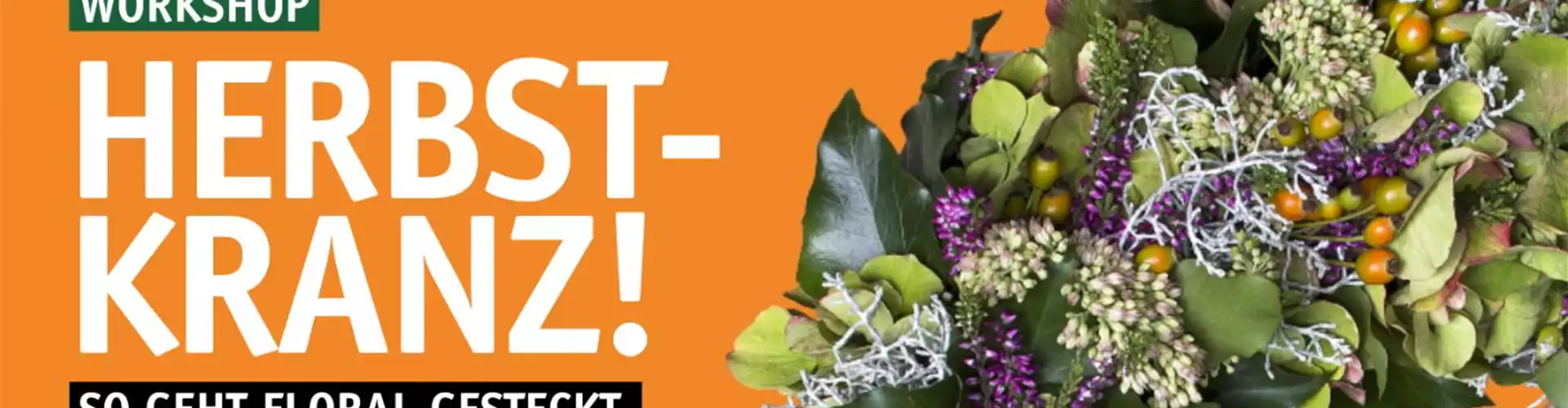 Herbstkranz - So geht floral gesteckt