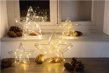 DEKORATIVE BELEUCHTUNG IN DER WEIHNACHTSZEIT FüR INNEN.