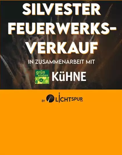 Ab 29. Dezember Silvesterfeuerwerk Verkauf